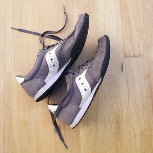 Saucony grey walking athletic shoes